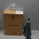 Sheaifun Fairy Garden Statue Solar Garden Decor Resin Fairy Statue with Lights Angel Fairy Decor Outdoor Fall Yard Statues Gardening Gifts for Women 9.5 * 5.5 * 11.5 Inch