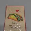 Anvianthor Anniversary Card to Husband - 5 x 7 in Funny Valentines Card for Him, Punny Taco Fathers Day Cards for Husband Boyfriend Fiance Man, Cute from Wife Girlfriend, Set of 3