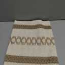 Niviy Boho Table Runner with Tassels 12 x 36 Inches Long, Cream & Brown Rustic Farmhouse Table Runner with Tassels for Home Kitchen Holiday Party and Wedding Decor Runner