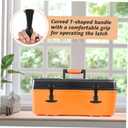 Angoily 2pcs Handle Rubber Latch Stainless Steel Draw Latches for Tool Box Automotive Trucks and Engineering Machines Flexible Hood Catch with Brackets