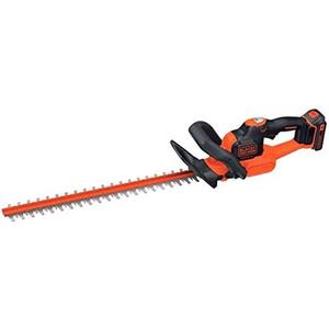 BLACK+DECKER 40V MAX Cordless Hedge Trimmer, 24-Inch Brush Trimmer with Battery and Charger (LHT341FF)