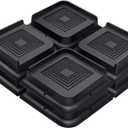 ANNKUT Bed Risers 1 Inch Heavy Duty, Furniture Risers for Bed Desk Table Sofa Couch,Oversized Bed Lifts Risers,Support up to 5000 Lbs(8 Pack Black)
