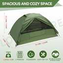 Clostnature Crux Lightweight Tent for Backpacking - 1/2/3/4 Person Ultralight Backpacking Tent, Waterproof Easy Setup Camping Tent, Hiking Tent for Outdoor, Hiking and Mountaineering (Green)