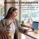 Conambo Bluetooth Headset V5.1, Trucker Bluetooth Headset with CVC8.0 Dual Mic Noise Canceling & Mute Button & 60 Hrs Workingtime Wireless On-Ear Headphones for Trucker Home Office Work Cell Phones