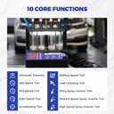 MR CARTOOL V308 Injector Cleaner Machine 4-Cylinder, 110V Injector Cleaner Tester Machine Heated Ultrasonic Fuel System Injection Cleaning Kit for Gasoline Car Motorcycle
