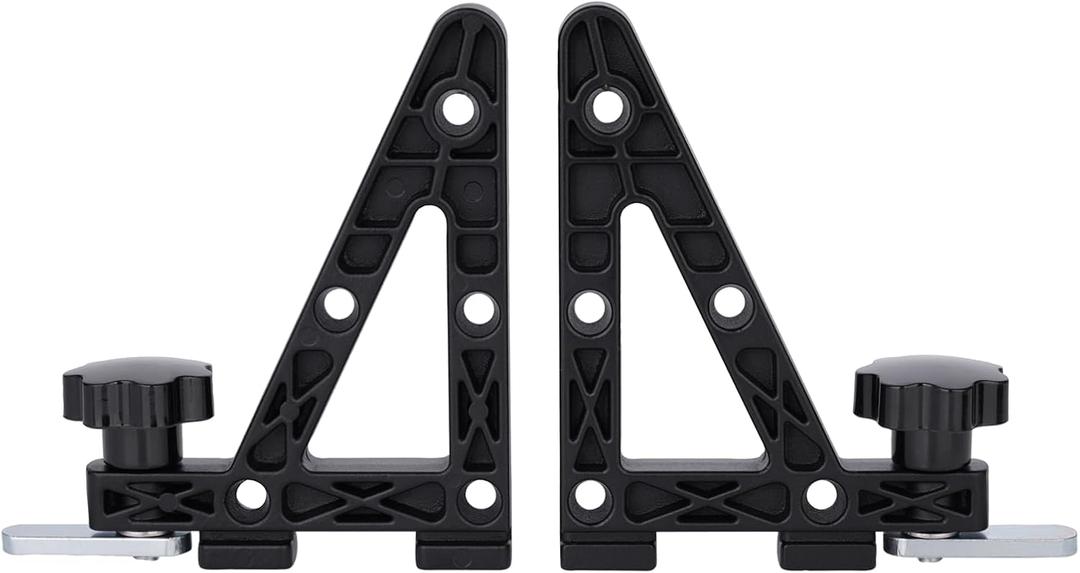 Aero Load Stops T-Slot Load Stops - 2 Pack - Die Casting Aluminum Material Aluminum Anti-Slip Crossbar Clamps for Ladder, Kayak, Firewood, Skis - Tool-Free Installation for Truck Bed Bars