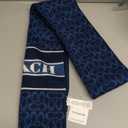 COACH womens Signature C Logo Knit Scarf (One Size)