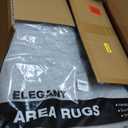 9x12 Area Rug Living Room Rugs - Washable Boho Vintage Floral Large Soft Non Slip Thin Rug Low Pile Carpet for Bedroom Dining Room Kids Playroom Office Decor Indoor- Green Dark