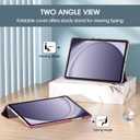 ProCase Smart Case for Galaxy Tab A11+ Plus/A9+ Plus 11 Inch, Slim Stand Hard Back Shell Protective Tablet Cover Folio Case for 11" Galaxy Tab A11+ Plus 2025/A9+ Plus 2023 -Wine