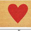 Calloway Mills Madison Heart Doormat (Red, 17" x 29")