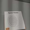 Space Heater, Portable Electric 500W PTC Ceramic Heaters for Indoor Use, Efficient Fast Heating, Tip-Over & Overheat Protection, Quiet Small Mini Desk Heater for Bathroom Home Office Bedroom (Black)