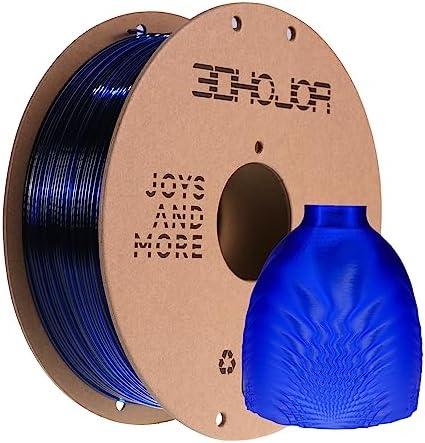 3DHoJor PETG Filament 1.75mm, PETG 3D Printing Filament, 2.2 LBS (1KG) Cardboard Spool, Fit Most FDM 3D Printer,Blue…