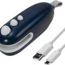 Mini Bag Sealer, 2 IN 1 Heat Sealer & Cutter, USB-C Rechargeable Portable Handheld Bag Sealer, Food Vacuum Storage Sealer for Chip Bags(Blue)