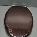 Angel Shield Elongated Wood Toilet Seat with Quiet Close,Easy Clean,Quick-Release Hinges(Elongated,Dark Walnut)