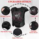 Motorcycle Body Armor Vest Motocross Gear, Dirt Bike Chest Protector for Men Motorcycle Gear Back Protector Off-Road Racing Cycling Adult Safety Gear (Large)