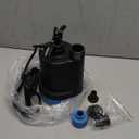 1/4 HP Submersible Water Pump 1800GPH Small Sump Pump Thermoplastic Electric Portable Transfer Utility Pump Clean for Swimming Pool Basement Garden Pond