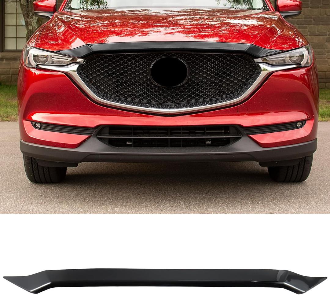 Hood Deflector Hood Protector Compatible with Mazda CX-5 2025 2024 2023 2022 2021 2020 2019 2018 2017 Gloss Carbon Fiber Hood Protector Bug Deflector Stone Guard for CX 5 CX-5