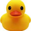 Happy Trees Duck Bath Toy Large Bath Duck Squeak Rubber Duck Baby Shower, 7 Inches