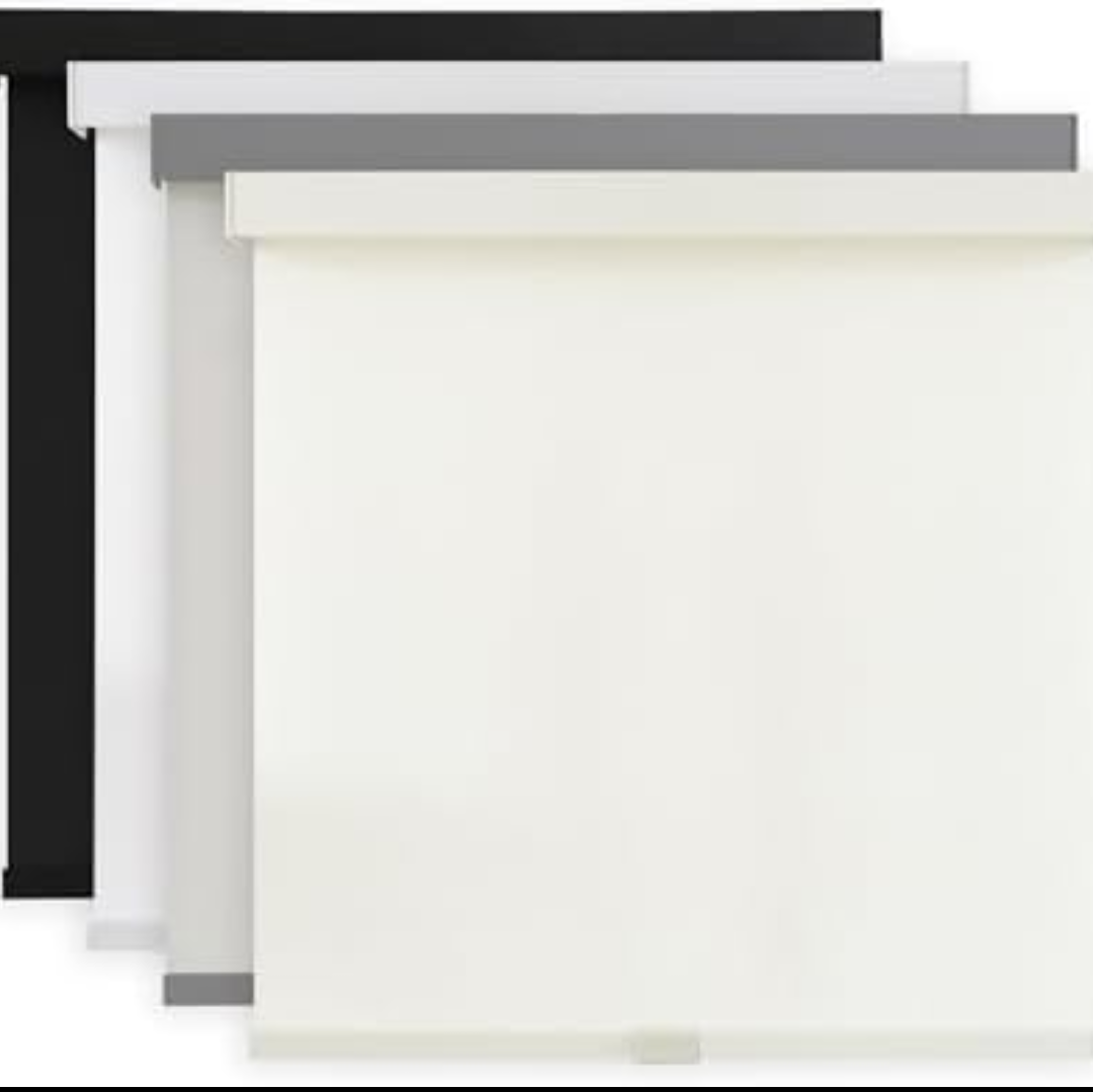 AOSKY Light Filtering Roller Shades Cordless Blinds for Windows, Free-Stop Shades with Valance, 99% Blackout, Thermal Insulated Fabric, UV Protection, Natural Woven Blinds（48" W x 72" H, Ivory）