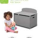 Delta Children MySize Deluxe Toy Box, Grey