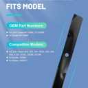 ACEBRI Mower Blades 54 '' Fit for John Deere M115496, GY20569, for John Deere 325, 335, 345, 355D, 425, 445, 455, F725, G100, LX288 Mower Blades 3Pack
