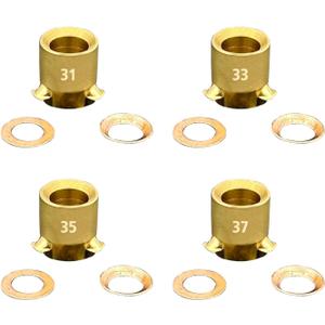 Ho-*lley 121-131 121-133 121-135 121-137 Accelerator Pump Discharge Nozzle For Ho-*lley 4150/4160/4500 Carburetors Carb QF21 4 pieces in total 0.031" 1pcs,0.033" 1pcs,0.035" 1pcs,0.037" 1pcs