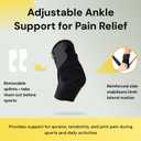 BraceUP Ankle Brace - Relieve Pain, Enhance Stability for Foot Pain, Sprained Ankle, Achilles Tendonitis, Men and Women, One Size