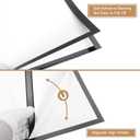 uxcell 2 Pcs Magnetic Sign Holder, 8" x 11.5" Self-Adhesive Magnetic Wall Signs Holder Magnetic Picture Frame Document Holder for Home Office Wall Window Displays, Black