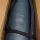 Amazon Basics Extra Thick Exercise Yoga Gym Floor Mat with Carrying Strap, Cyan, 74 x 24 x .5 Inches