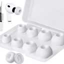SOULWIT 5 Pairs Silicone Eartips for AirPods Pro 3 (3rd Generation 2025), Pro3 Replacement Earbud Ear Tips with Cleaning Kit (White/Assorted)