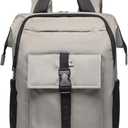 SUNNY BIRD Laptop Backpack, 15.6 Inch Laptop Work Bag, Wide Open Casual Daypack for Women, Men and Adult (Grey)