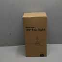 Ceiling Fans with Lights,28" LED Fan Light Hanging with Hook,Hook Type Ceiling Fan,Plug in Ceiling Fan Light,35W,3000-6500k,Remote Control,Portable Fan for Camping Bed,Patios,(White)