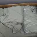 WRENSONGE Queen Comforter Set - 7 Pieces Sage Green Soft Bed in a Bag Queen with Fitted Sheet, Flat Sheet, 2 Pillow Shams, and 2 Pillowcases- Queen Bedding Sets for All Season
