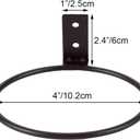 Sivya 6 Pack 4in Flower Pot Holder Ring Wall Mounted Metal Planter Hooks Hangers Wall Bracket