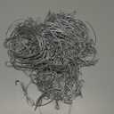 Berlune 120 Pcs Elastic Bows for Gifts Boxes Stretch Loops with Pre Tied Bows 20 Inches from Elastic Ribbon Cord Ribbon Gift Ribbon String Craft Bags(Silver)