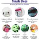 2 x Amshem Hallo Fall Diamond Art Kits for Adults,Pumpkin Diamond Art Painting Kits,5D Full Drill Round Diamond Dots for Adults,Fall Crystal Gem Art Painting Kits for Home Wall Decor 13.8x13.8inch (BB07)