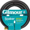 Gilmour 5/8" x 25' Round Weeper Soaker Hose for Garden Beds, Drip Irrigation Outdoor Hose, Flexible Garden Hose for Vegetable Gardens, Flower Beds, Lawns, and Orchards
