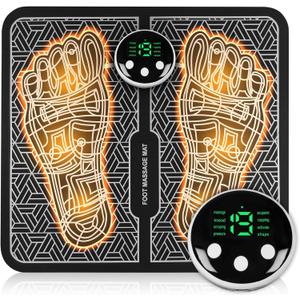 Transcutaneous Electronic Nerve Stimulator, EMS Foot Massager for Muscle Relaxation,Back & Legs Massager, LCD Display Screen