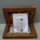 AquaTeak 12" Moa Teak Flat Wall Shelf with Hooks