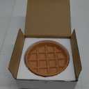 Ceramic Slow Feeder Cat Bowl, 6 Inch Shallow, Whisker Friendly, Dishwasher Safe (Orange)