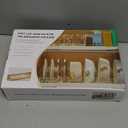 Magheo 2 Pack Expandable Food Storage Container Lid Organizers, 22" Pots and Pans Organizer Under Cabinet with 9 Adjustable Dividers Pot and Pan Lid Holders Rack Inside Cabinet(White)