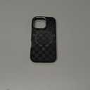 DAIZAG Magnetic Case for iPhone 16 Pro, [All-Around Shockproof Corners] [Compatible with MagSafe], Black Translucent Matte Cover,Checkerboard Black White