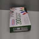 PREXTEX Christmas String Lights with Green Wire - 100 Count, 20 Ft Multicolored Christmas Tree Lights for Xmas Decorations Indoor and Outdoor - Incandescent String Light for Patios, Fences, Holidays