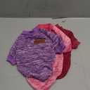 3 Pack Dog Sweaters for Small Dogs Girl Boy Winter Fleece Clothes Warm Soft Dog Sweatshirt Outfit for Dogs Cats Pet Apparel (XS (Back: 9.8",Chest: 13.7", 3.5-5.5lbs), Wine Red+urple+Pink)