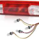 PIT66 High Mount 3rd Brake Light Compatible with 1999-2006 Chevy Silverado GMC Sierra 1500 2500 3500 & HD/Fit 2007 Silverado Sierra 1500 2500 3500 & HD Classic Models