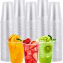 FOCUSLINE 300pack 12 oz Clear Plastic Cups Disposable, Plastic Clear Cups Disposable, DrinkIng Cup for Water, Juice, Soda, Ice Coffee
