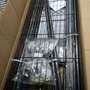 P8C Max Heavy Duty Clothes Rack（With Extended Width Design） Rolling Clothing Racks for Hanging Clothes with Lockable Wheels，51.2"W x 15.8"D x 80.5"H，Load 800LBS，Black Rack with Black Cover