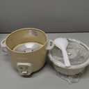 AROMA Mini Rice Cooker, 2-Cup (Uncooked) / 4-Cup (Cooked), Grain Cooker, Soup Maker, Oatmeal Cooker, Auto Keep Warm, 1 Qt, Milk Tea color