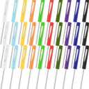 Minatee 30 Pcs Pocket Screwdriver Mini Tops and Pocket Clips Magnetic Slotted Screwdriver with Magnet Small Slotted Screw Driver for Mechanical Electrician Technician Repair Tool(Mix Color)