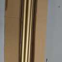 TONIAL1 Inch Double Curtain Rods 72 to 144 Inch (6 to 12 ft), Heavy Duty Decorative Drapery Rod for Windows 69 to 140 Inch (5.75 to 11.7 ft) with Classic Cap Finial, Gold